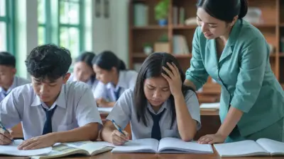 Guru membantu siswa SMP dan SMA mengelola emosi dan membangun ketangguhan belajar dengan pendekatan psikologi pendidikan di kelas