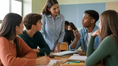 Guru membantu siswa SMA memahami motivasi belajar dalam suasana kelas yang tenang dengan pendekatan psikologi pendidikan