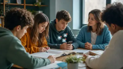 Remaja Gen Z belajar di kelas bersama guru sambil mengelola FOMO digital dan psikologi remaja